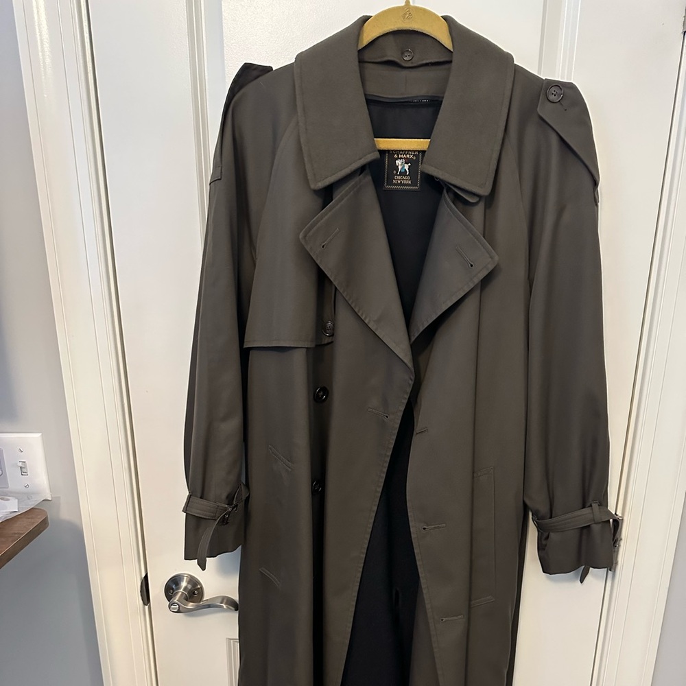 Men’s Rain Coat with Wool Zip-In Liner-Men’s 42R